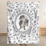 Custom-Photo-Watercolor-Dog-Cat-Pet-Portrait-Toile-Remembrance-Personalized-Blanket-3