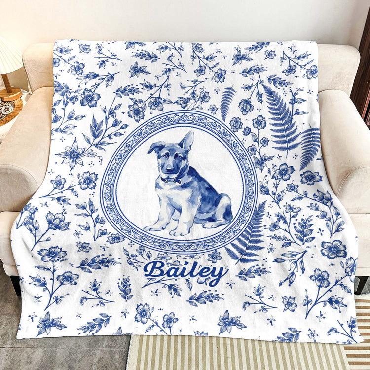 Custom-Photo-Watercolor-Dog-Cat-Pet-Portrait-Toile-Remembrance-Personalized-Blanket-5