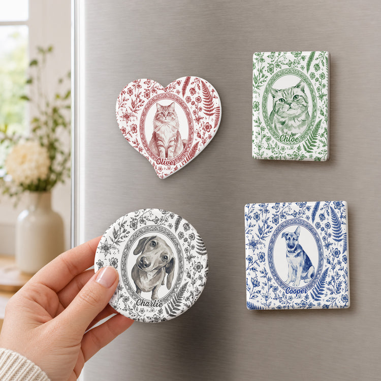Custom-Photo-Watercolor-Dog-Cat-Pet-Portrait-Toile-Remembrance-Personalized-Magnet-2