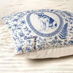 Custom-Photo Watercolor Dog Cat Pet Portrait Toile Remembrance - Personalized Pillow 4