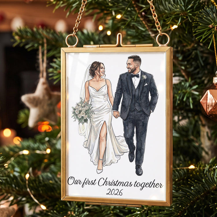 Custom-Photo-Watercolor-Family-Frame-Personalized-Ornament-10