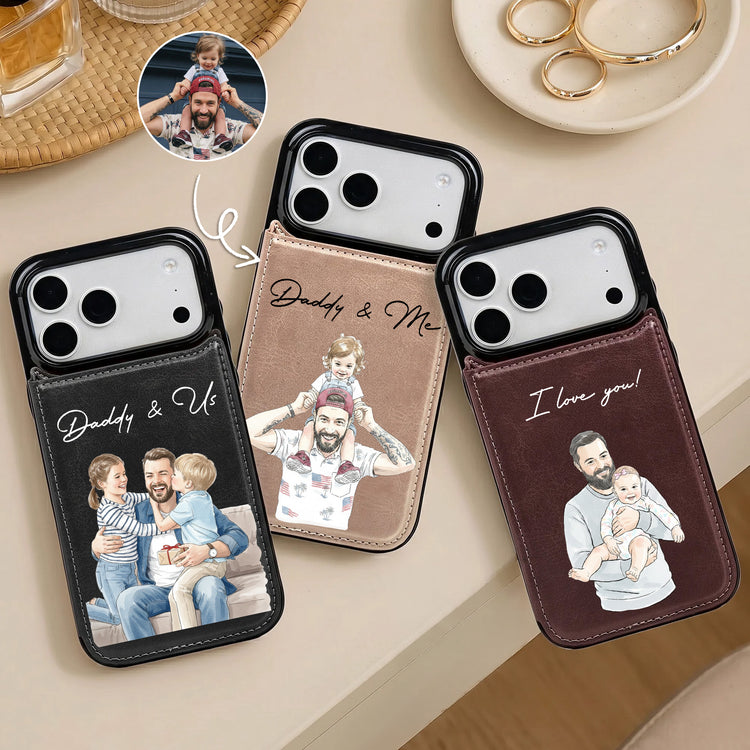 Custom-Photo-Watercolor-Fathers-Day-Gift-For-Dad-Husband-Personalized-Phone-Case-1