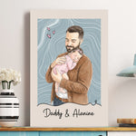 Custom-Photo-Watercolor-Fathers-Day-Gift-For-Husband-New-Dad-Gift-Personalized-Poster-2