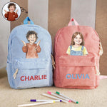Custom-Photo-Watercolor-&-Name-Colorful-Back-To-School-Gifts-For-Kid-Son-Daughter-Grandkids-Personalized-Backpack-1