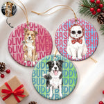 Custom-Photo-Watercolor-Pet-Lovers-Christmas-Gifts-First-Christmas-Pet-Personalized-Ornament-1