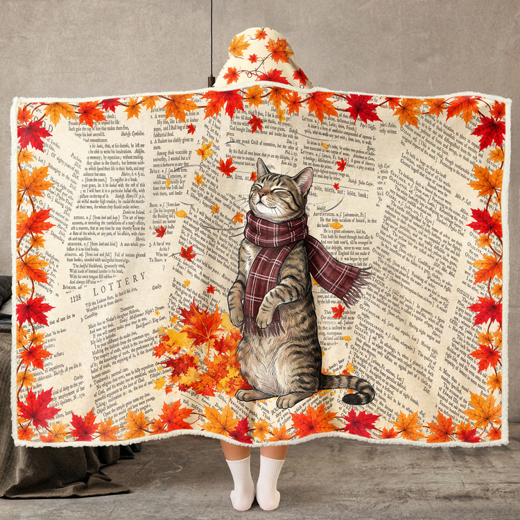 Custom-Photo-Watercolor-Pet-With-Fall-Leaves-Autumn-Lovely-Dog-Cat-Portrait-Personalized-Blanket-3