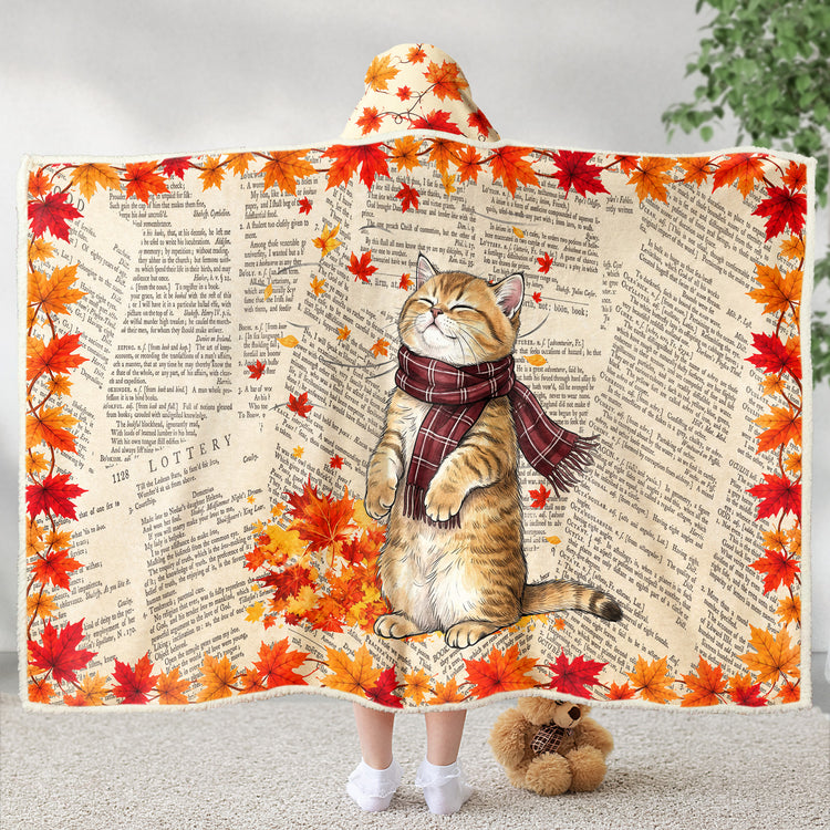 Custom-Photo-Watercolor-Pet-With-Fall-Leaves-Autumn-Lovely-Dog-Cat-Portrait-Personalized-Blanket-4