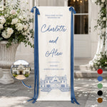 Custom-Photo-Wedding-Venue-Illustration-Drawing-Wedding-Sign-Personalized-Welcome-Sign-1