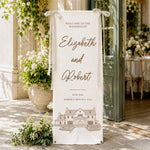 Custom-Photo-Wedding-Venue-Illustration-Drawing-Wedding-Sign-Personalized-Welcome-Sign-4