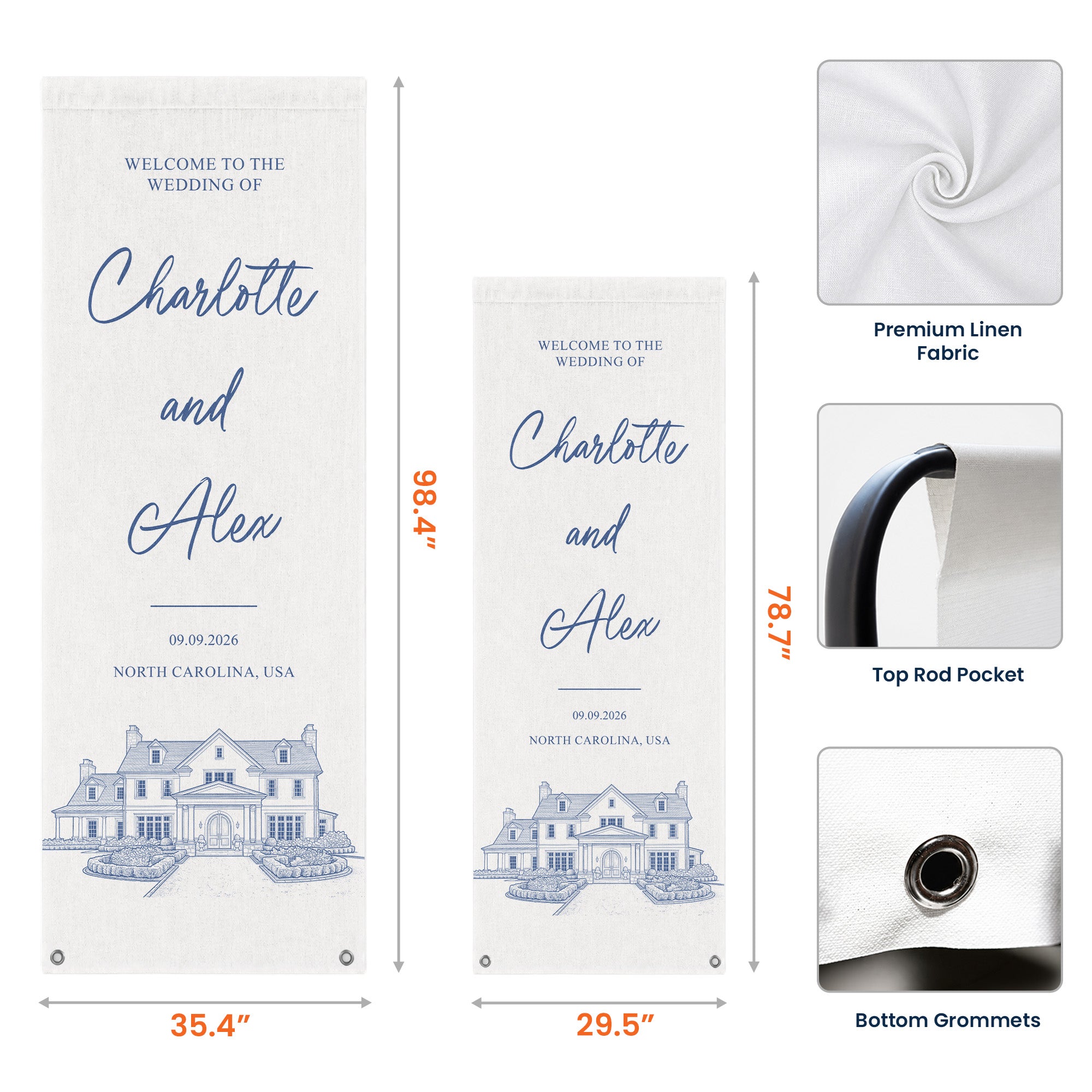 Custom-Photo-Wedding-Venue-Illustration-Drawing-Wedding-Sign-Personalized-Welcome-Sign-6