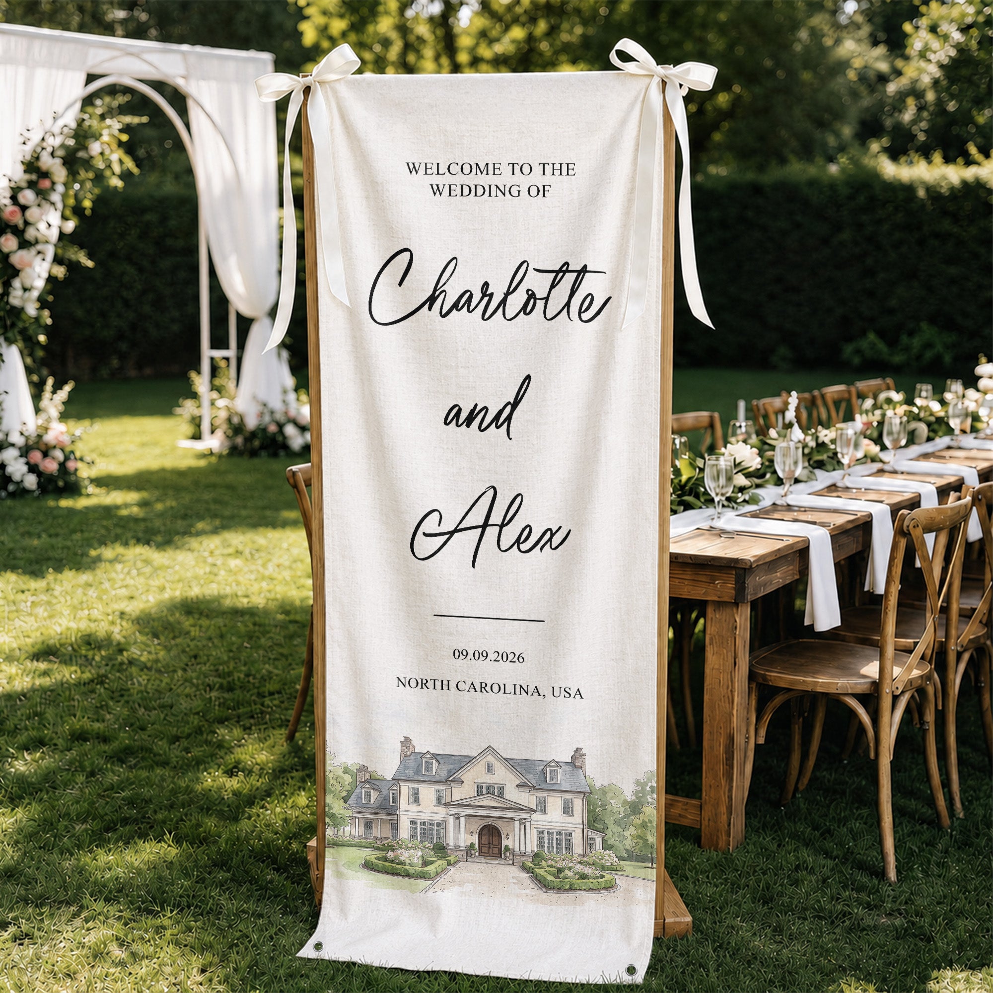 Custom-Photo-Wedding-Venue-Watercolor-Style-Wedding-Sign-Personalized-Welcome-Sign-2