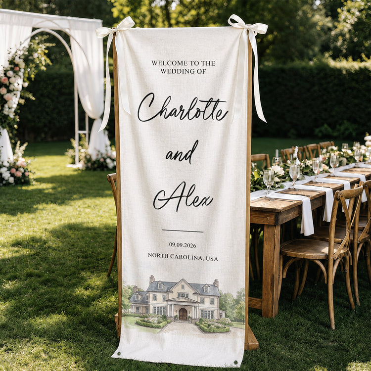 Custom-Photo-Wedding-Venue-Watercolor-Style-Wedding-Sign-Personalized-Welcome-Sign-2