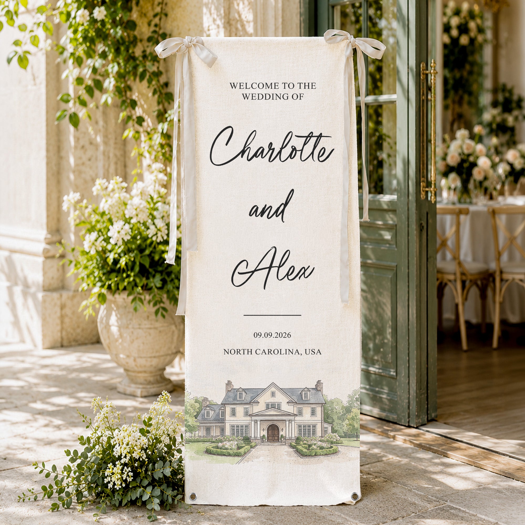 Custom-Photo-Wedding-Venue-Watercolor-Style-Wedding-Sign-Personalized-Welcome-Sign-4