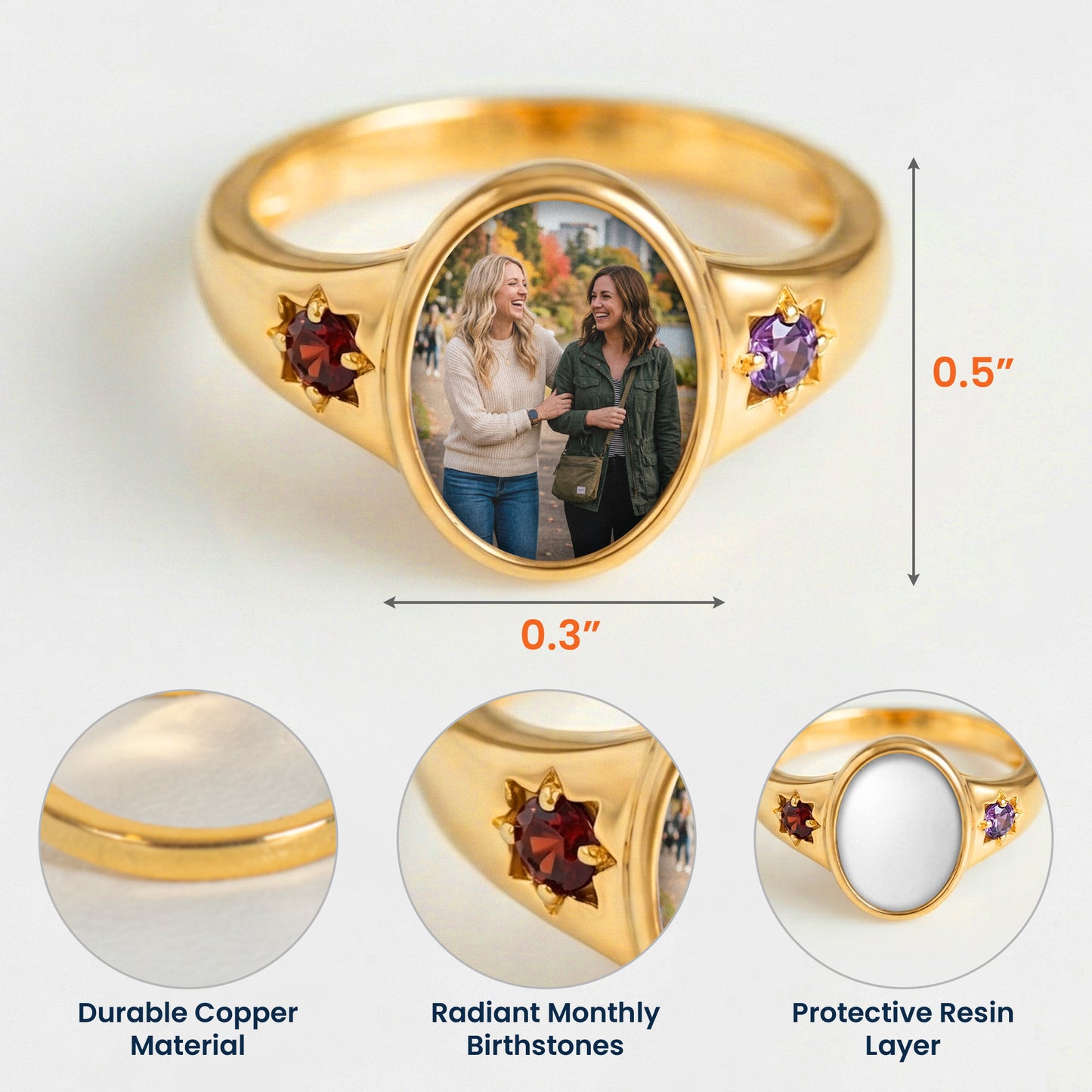 Custom-Photo-With-Birthstones-Ring-Gift-For-Best-Friend-Sister-Personalized-Ring-7