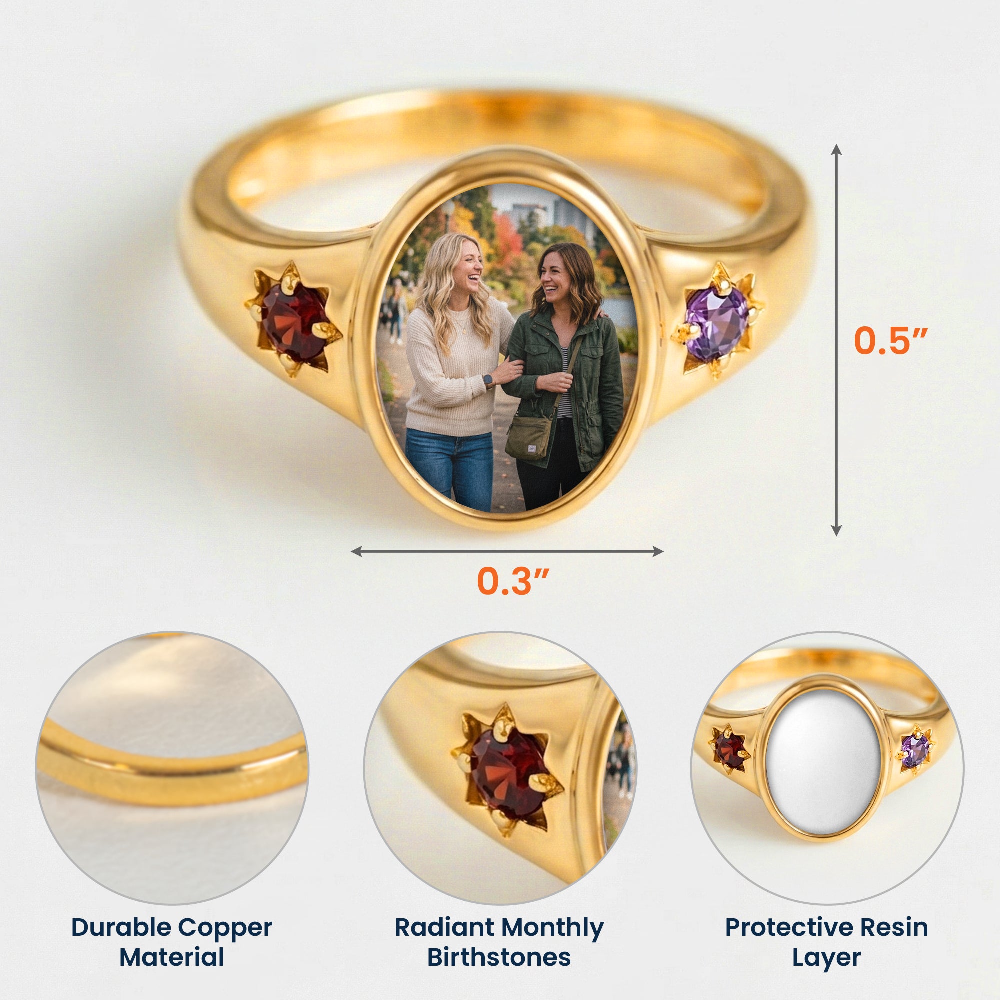 Custom-Photo-With-Birthstones-Ring-Gift-For-Best-Friend-Sister-Personalized-Ring-7