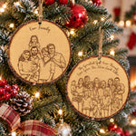 Custom-Portrait-Art-Printed-Wood-Slice-Christmas-Family-Gifts-Personalized-Ornament-2