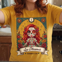 Custom-Portrait-Day-Of-The-Dead-Funny-Mexican-Mom-Wife-Gift-For-Her-Personalized-Shirt-3