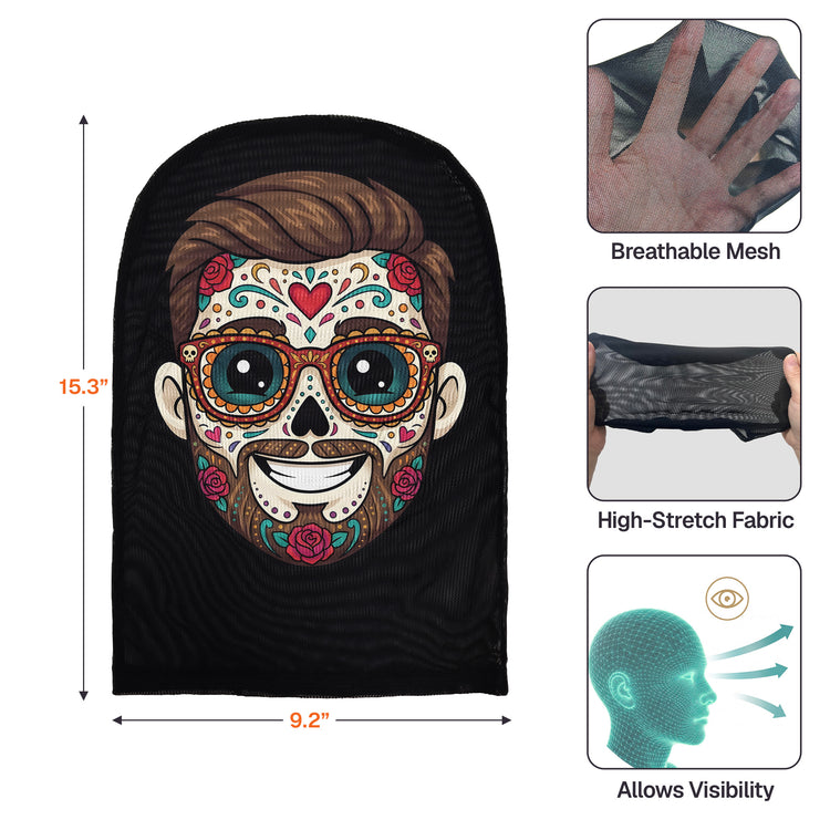 Custom-Portrait-Sugar-Skeleton-Hispanic-Mexican-Flowers-Personalized-Balaclava-Mask-7