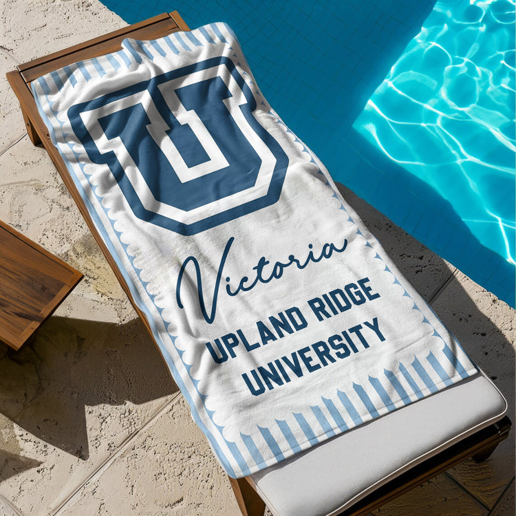 Custom-School-Logo-Personalized-Beach-Towel-2