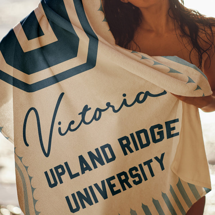 Custom-School-Logo-Personalized-Beach-Towel-5