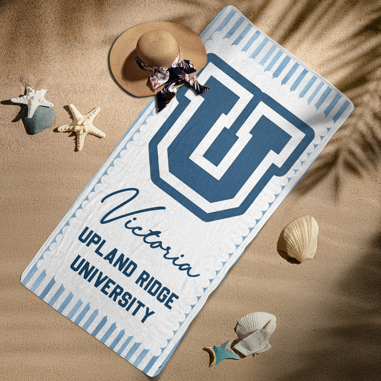 Custom-School-Logo-Personalized-Beach-Towel-6