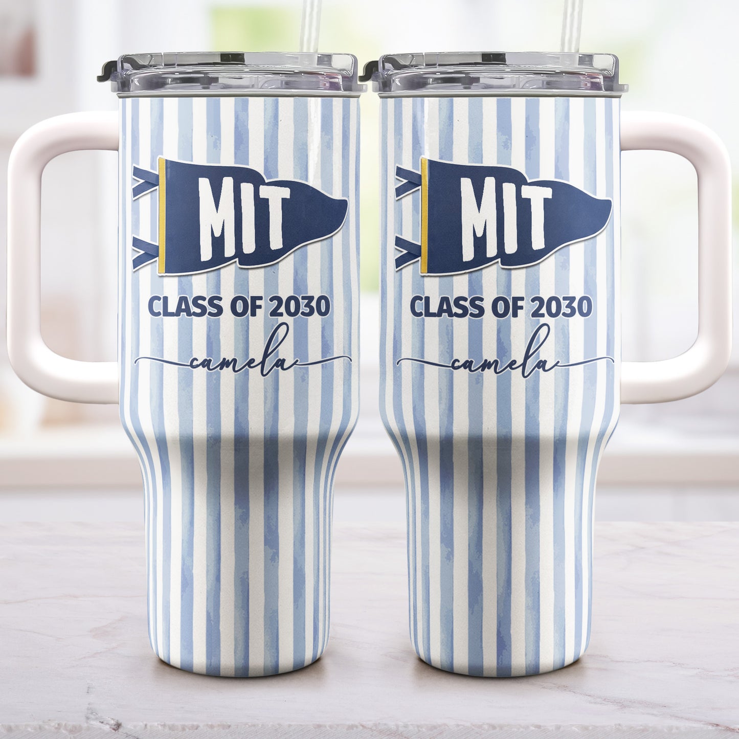 Custom-School-Pennant-Flag-Personalized-40oz-Tumbler-2