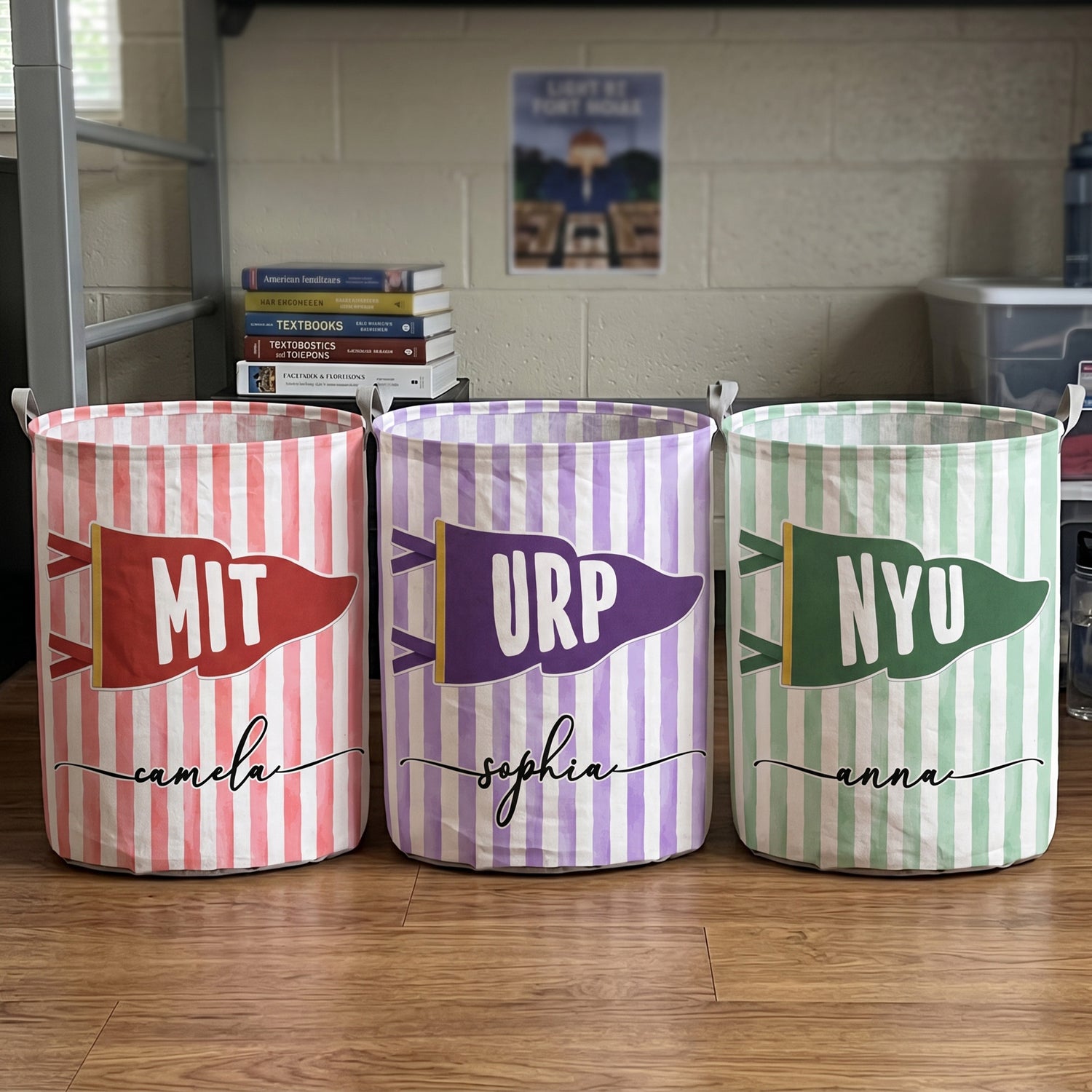 Custom-School-Pennant-Flag-Personalized-Basket-1