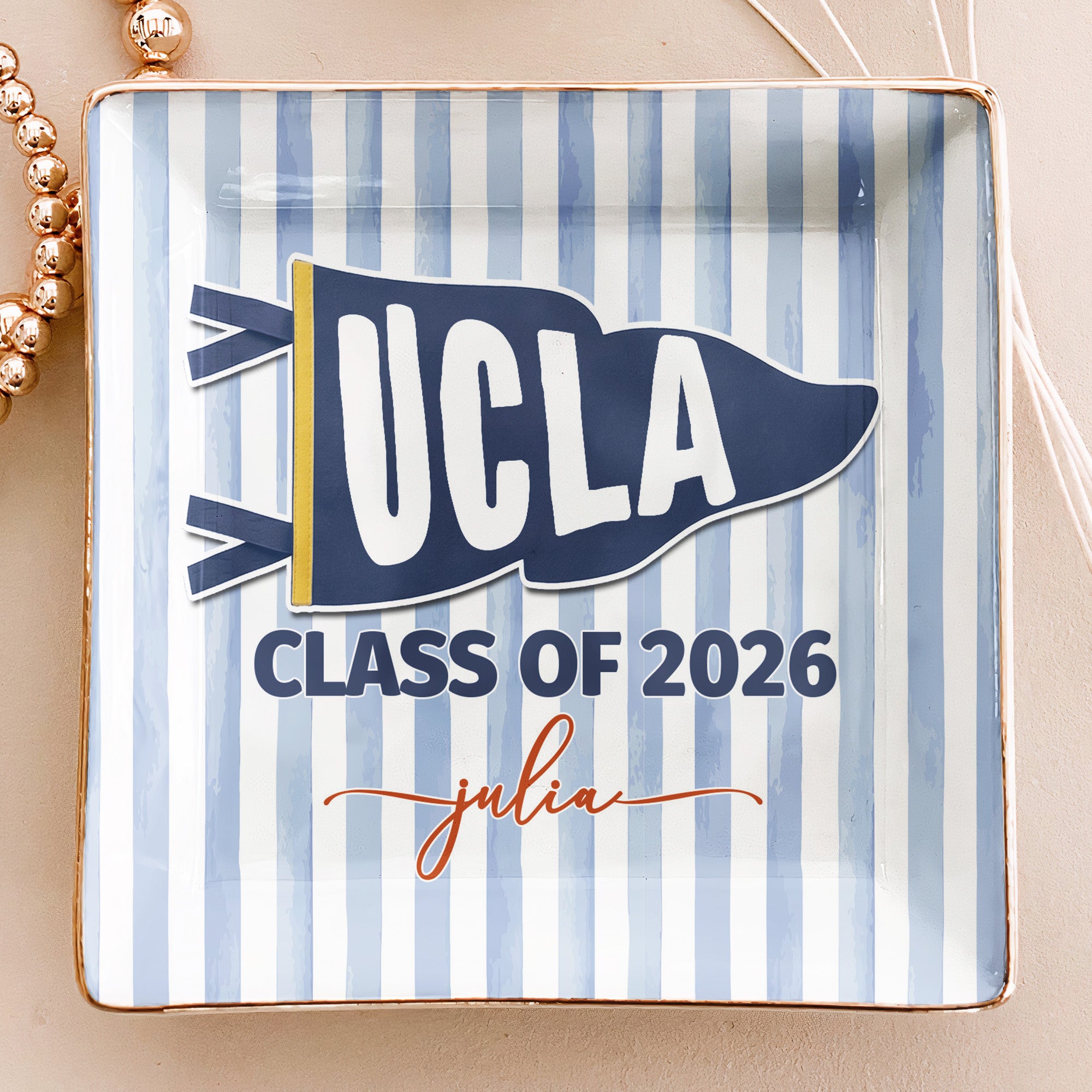 Custom-School-Pennant-Flag-Personalized-Jewelry-Dish-2