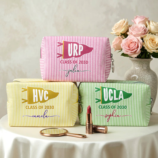 Custom-School-Pennant-Flag-Personalized-Makeup-Bag-0