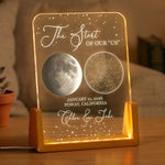 Custom-Star Map & Moon Phase, Special Date Of Us - Romantic Couples Anniversary Gifts - Personalized Night Light 1
