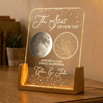 Custom-Star Map & Moon Phase, Special Date Of Us - Romantic Couples Anniversary Gifts - Personalized Night Light 4