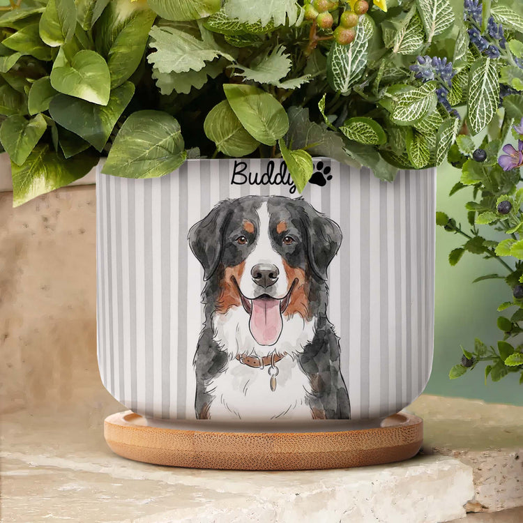 Custom-Striped--Pattern-Watercolor-Pet-Portrait-Memorial-Pet-Loss-Gift-Personalized-Plant-Pot5