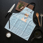 Custom-Striped-Pattern-Watercolor-Pet-Portrait-Personalized-Apron-2