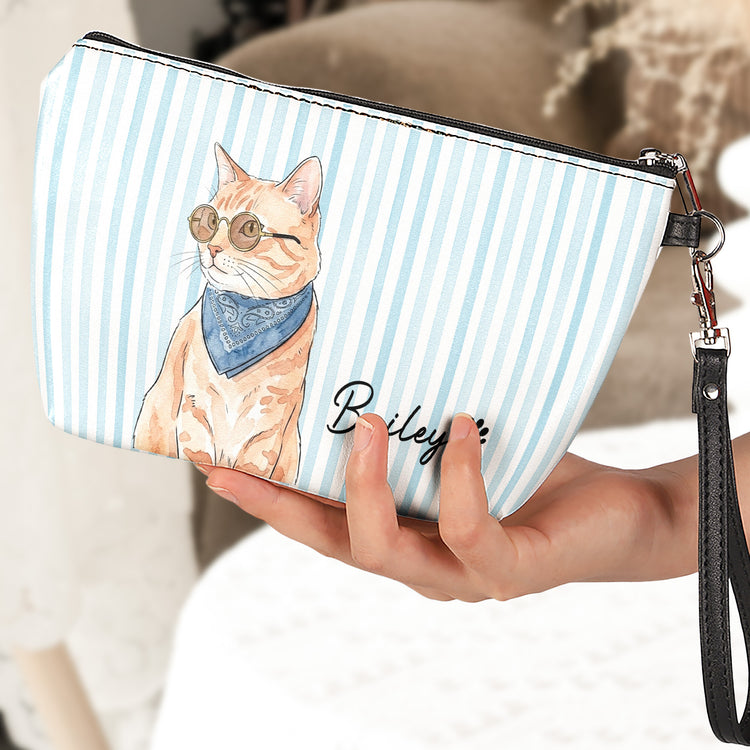 Custom-Striped-Pattern-Watercolor-Pet-Portrait-Personalized-Cosmetic-Bag-4