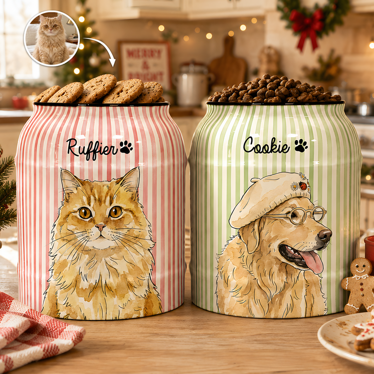 Custom-Striped-Pattern-Watercolor-Pet-Portrait-Treat-Jar-Personalized-Cookie-Jar-1