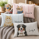 Custom-Striped-Pet-Portrait-Watercolor-Woven-Pillow-Personalized-Pillow-Cover-1