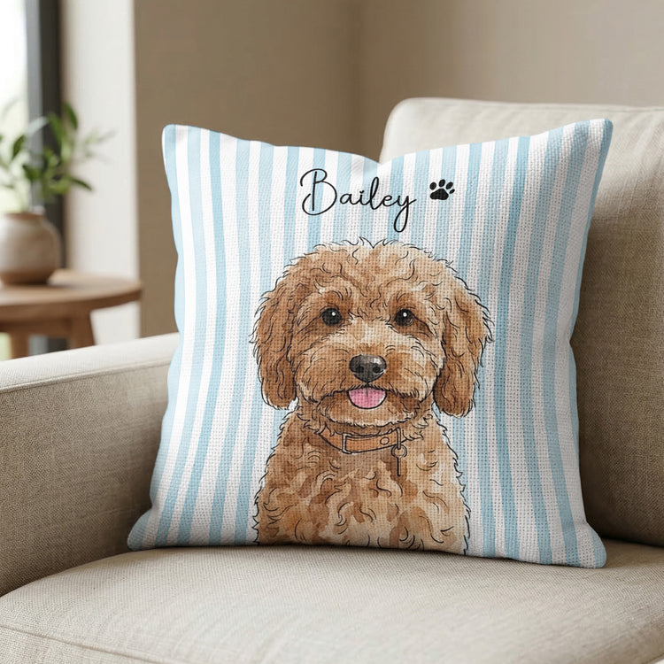 Custom-Striped-Pet-Portrait-Watercolor-Woven-Pillow-Personalized-Pillow-Cover-3