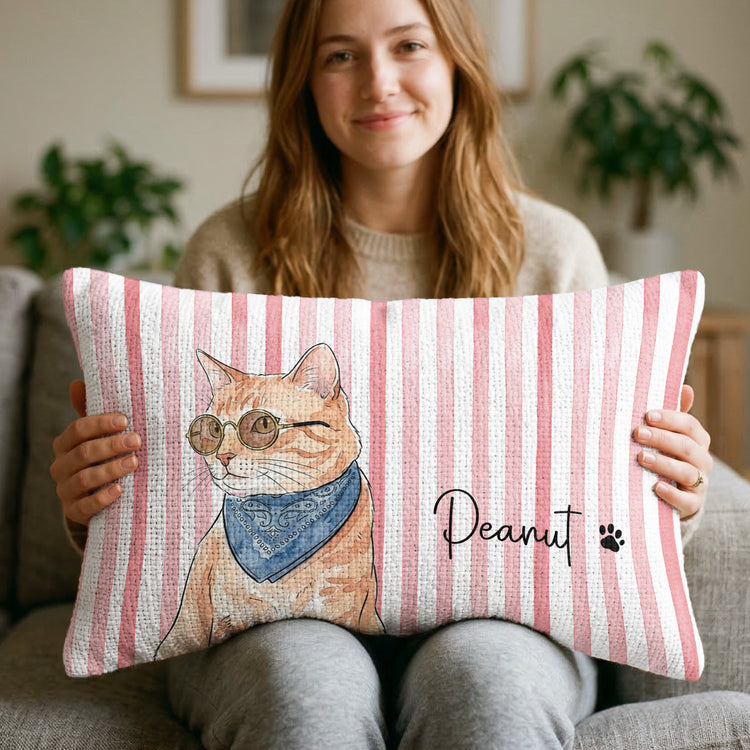 Custom-Striped-Pet-Portrait-Watercolor-Woven-Pillow-Personalized-Pillow-Cover-6