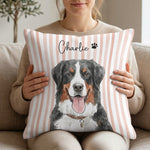 Custom-Striped-Pet-Portrait-Watercolor-Woven-Pillow-Personalized-Pillow-Cover-7