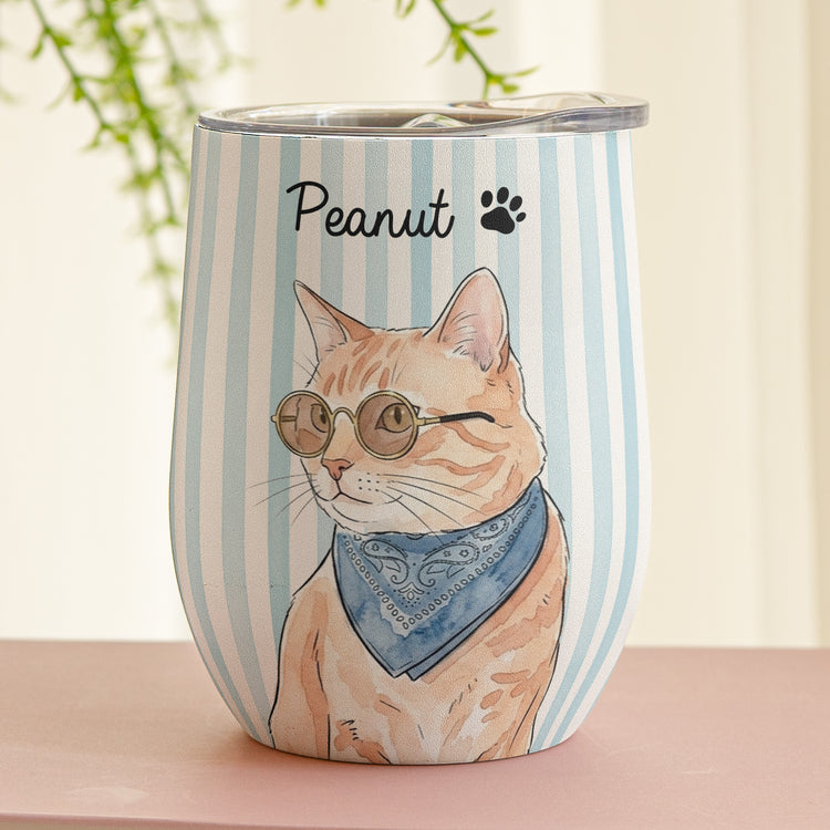 Custom-Striped-Pet-Tumbler-Watercolor-Art-Personalized-Wine-Tumbler