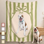 Custom-Striped-Watercolor-Pet-Portrait-Gift-For-Pet-Lovers-Personalized-Blanket-1