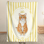 Custom-Striped-Watercolor-Pet-Portrait-Gift-For-Pet-Lovers-Personalized-Blanket-2