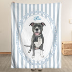 Custom-Striped-Watercolor-Pet-Portrait-Gift-For-Pet-Lovers-Personalized-Blanket-3