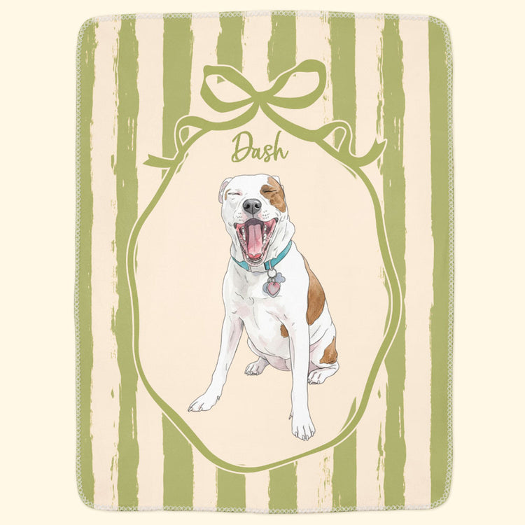 Custom-Striped-Watercolor-Pet-Portrait-Gift-For-Pet-Lovers-Personalized-Blanket-4