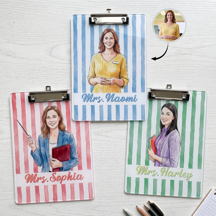 Custom-Teacher-Photo-&-Name-Colorful-Back-To-School-Gifts-For-Teacher-Personalized-Clipboard-1