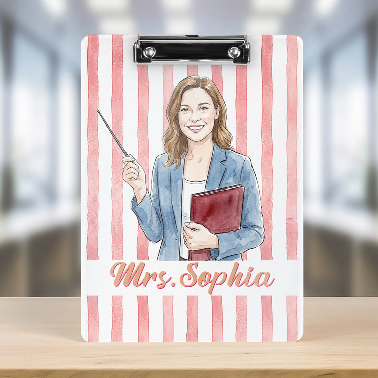 Custom-Teacher-Photo-&-Name-Colorful-Back-To-School-Gifts-For-Teacher-Personalized-Clipboard-2