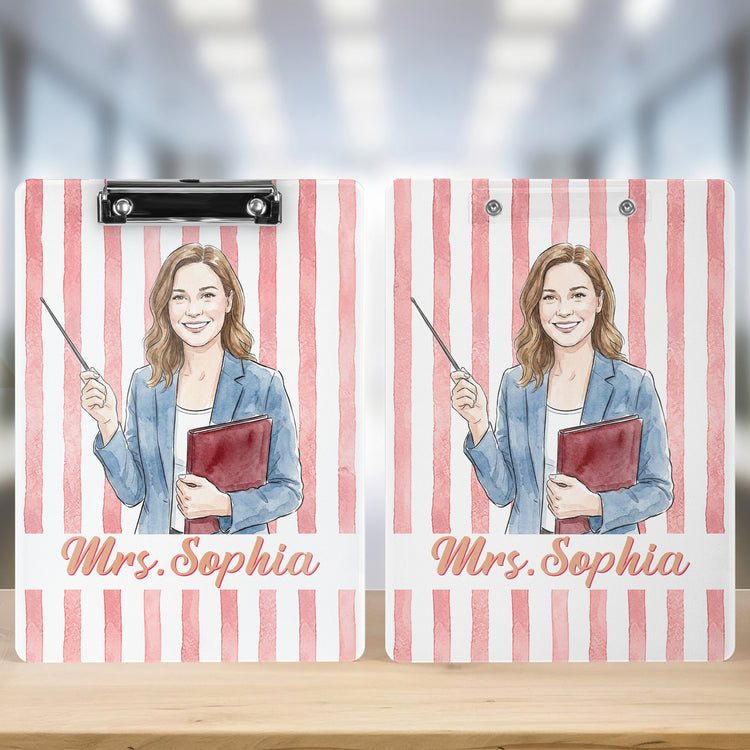 Custom-Teacher-Photo-&-Name-Colorful-Back-To-School-Gifts-For-Teacher-Personalized-Clipboard-3