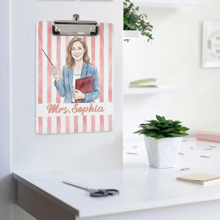 Custom-Teacher-Photo-&-Name-Colorful-Back-To-School-Gifts-For-Teacher-Personalized-Clipboard-6