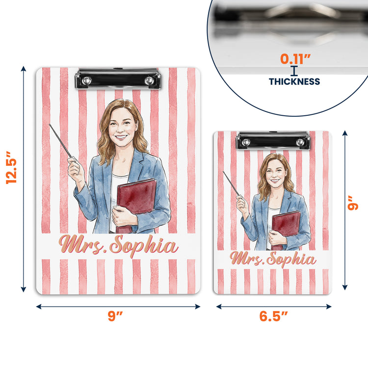 Custom-Teacher-Photo-&-Name-Colorful-Back-To-School-Gifts-For-Teacher-Personalized-Clipboard-8