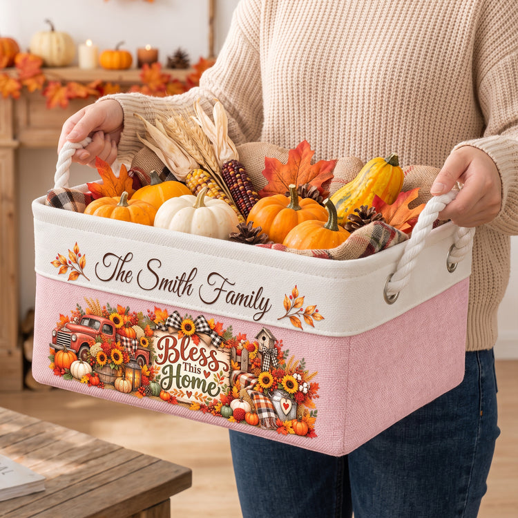 Custom-Thanksgiving-Fall-Season-Decorations-For-Family-House,-Farm-House-Personalized-Storage-Basket-2